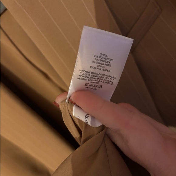 Express Brown Pinstripe ladies Blazer - Picture 3 of 8